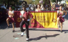 The Junior High School Flag Bearers led of their marching unit in the Parade and entertained us throughout the Parade Route.