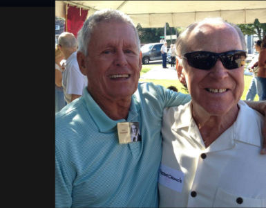 Paul Woodard, CHS-55 and Freddie Crouch, CHS-59, two of CHS all time greats on the dance floor.